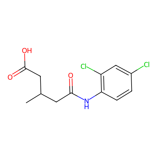 5-((2,4-Dichlorophenyl)amino)-3-methyl-5-oxopentanoic acid structure