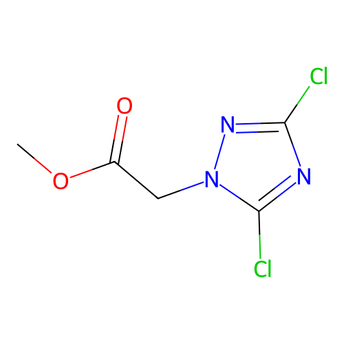 methyl 2-(3,5-dichloro-1H-1,2,4-triazol-1-yl)acetate structure