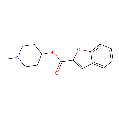 1-Methylpiperidin-4-yl 1-benzofuran-2-carboxylate structure