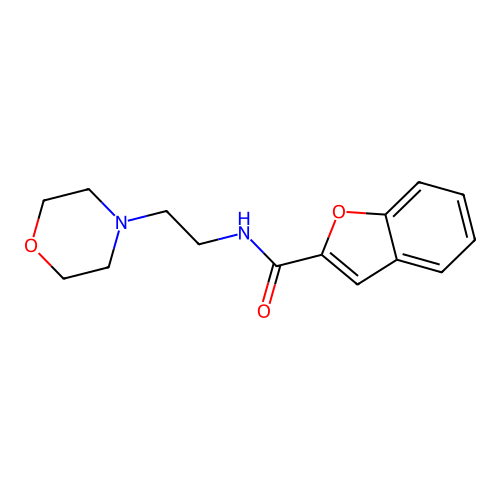 N-(2-morpholin-4-ylethyl)-1-benzofuran-2-carboxamide structure