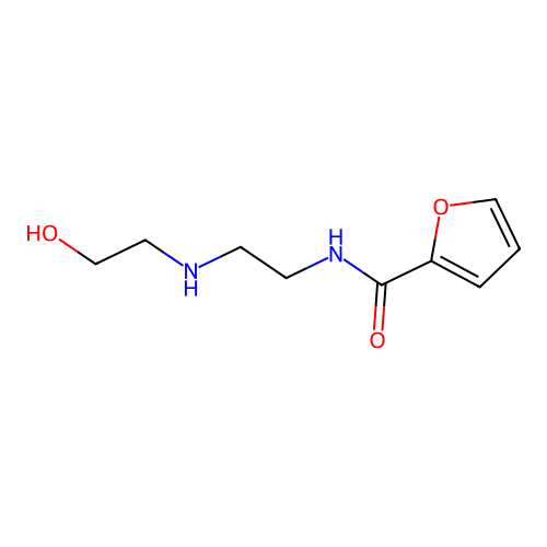 N-(2-((2-Hydroxyethyl)amino)ethyl)furan-2-carboxamide structure