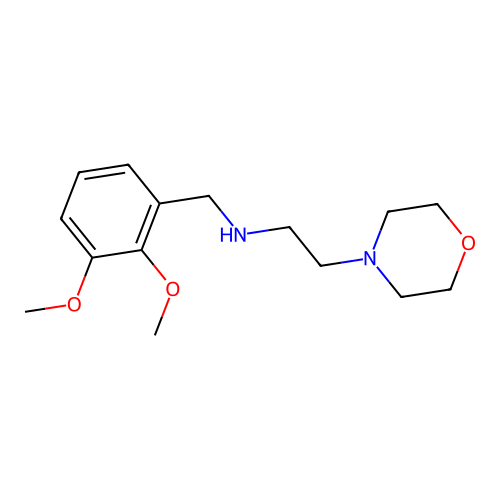 (2,3-Dimethoxy-benzyl)-(2-morpholin-4-yl-ethyl)-amine structure