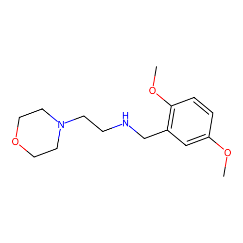 N-((2,5-Dimethoxyphenyl)methyl)-4-morpholineethanamine structure