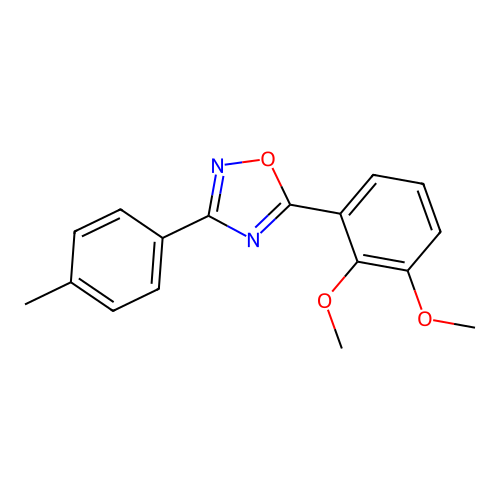 5-(2,3-Dimethoxyphenyl)-3-(4-methylphenyl)-1,2,4-oxadiazole structure