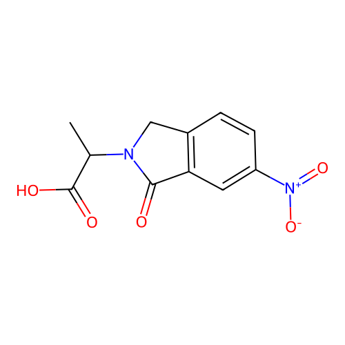 2-(6-Nitro-1-oxo-1,3-dihydro-isoindol-2-yl)-propionic acid structure