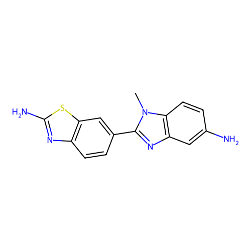 6-(5-Amino-1-methyl-1H-benzoimidazol-2-yl)-benzothiazol-2-ylamine structure