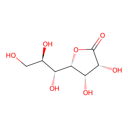 D-glycero-D-gulo-Heptonic acid, gamma-lactone structure