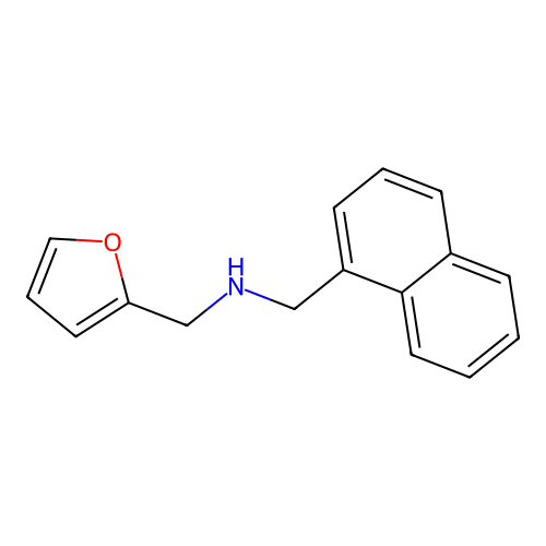 1-(furan-2-yl)-N-(naphthalen-1-ylmethyl)methanamine structure