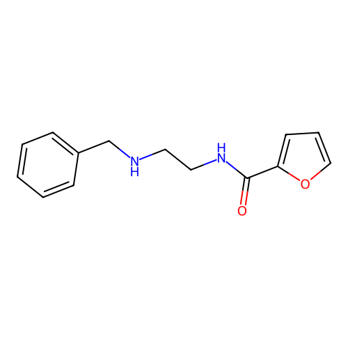 N-[2-(benzylamino)ethyl]furan-2-carboxamide structure
