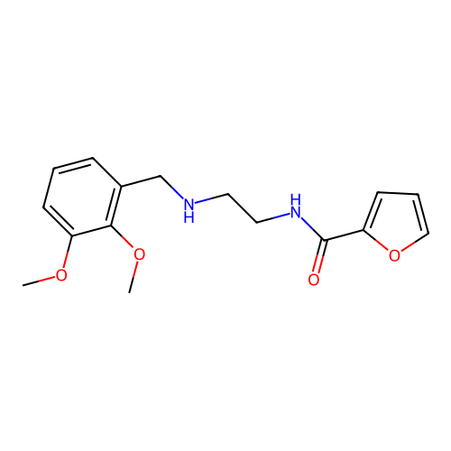 N-{2-[(2,3-dimethoxybenzyl)amino]ethyl}furan-2-carboxamide structure