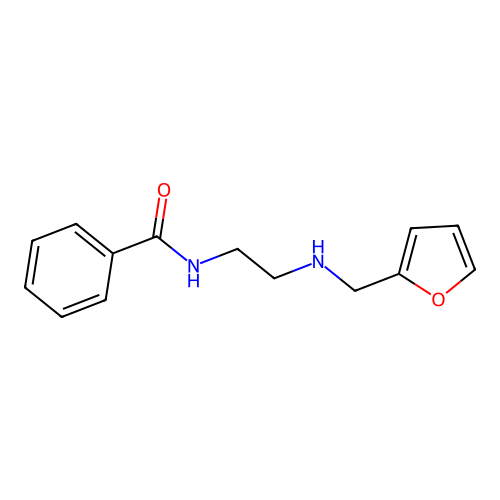 N-{2-[(furan-2-ylmethyl)amino]ethyl}benzamide structure