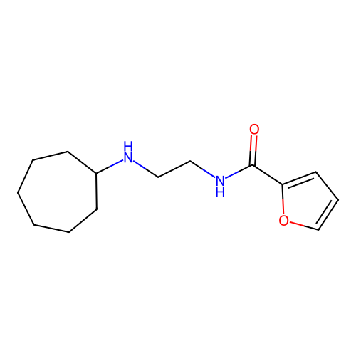 N-(2-(Cycloheptylamino)ethyl)furan-2-carboxamide structure