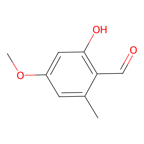 2-Hydroxy-4-methoxy-6-methylbenzaldehyde structure