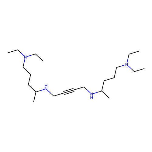 4-N-[4-[5-(diethylamino)pentan-2-ylamino]but-2-ynyl]-1-N,1-N-diethylpentane-1,4-diamine structure