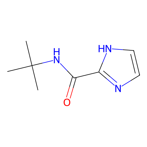 N-tert-butyl-1H-imidazole-2-carboxamide structure