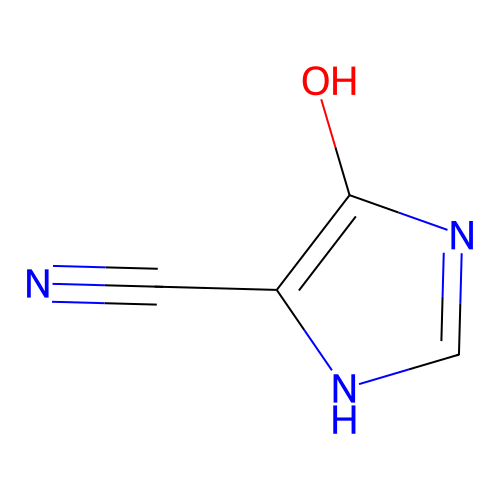 4-hydroxy-1H-imidazole-5-carbonitrile structure