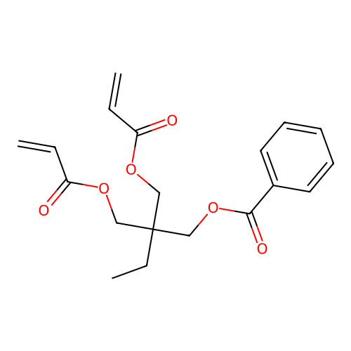 Trimethylolpropane benzoate diacrylate structure