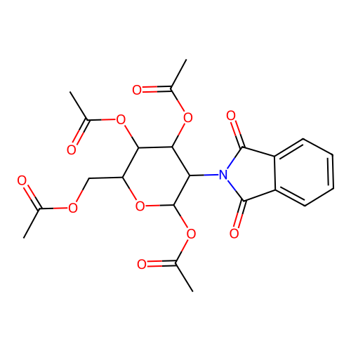 [3,4,6-triacetyloxy-5-(1,3-dioxoisoindol-2-yl)oxan-2-yl]methyl Acetate structure