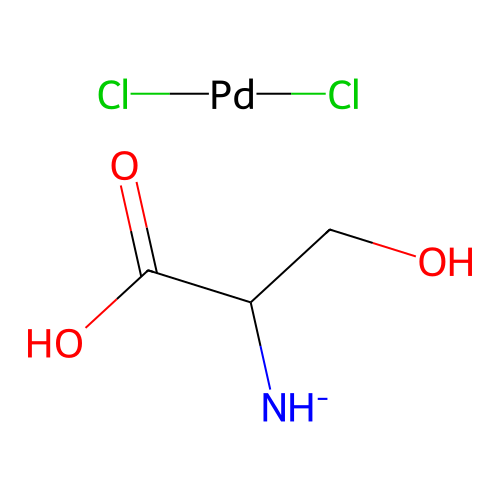 Chemical Compound (C3H6Cl2NO3Pd-) structure