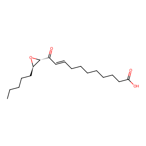 12,13-Epoxy-11-oxo-9-octadecenoic acid structure
