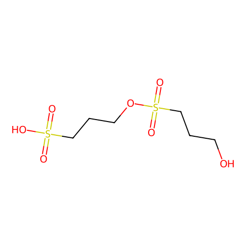 3-Sulphopropyl 3-hydroxypropane-1-sulphonate structure