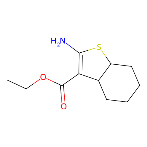 Ethyl 2-amino-3a,4,5,6,7,7a-hexahydrobenzo[b]thiophene-3-carboxylate structure