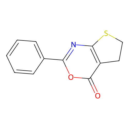 2-Phenyl-5,6-dihydro-4H-thieno[2,3-d][1,3]oxazin-4-one structure