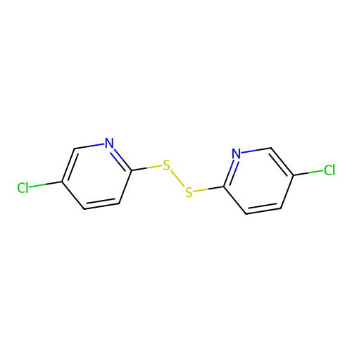 Bis[5-chloropyridin-2-yl] disulfide structure
