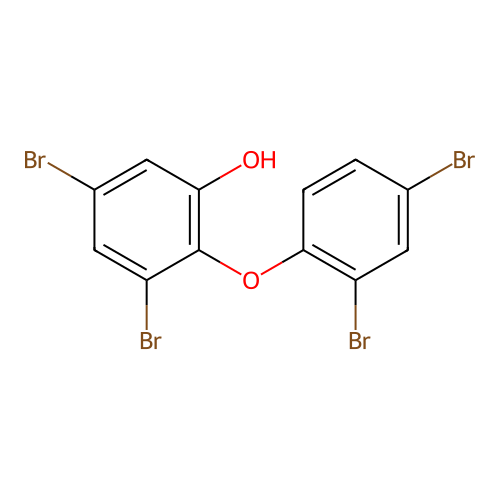 6-Hydroxy-2,2',4,4'-tetrabromodiphenyl ether structure