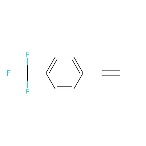 Benzene, 1-(1-propynyl)-4-(trifluoromethyl)- structure