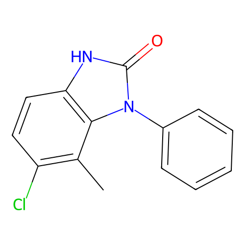 2H-Benzimidazol-2-one, 1,3-dihydro-6-chloro-7-methyl-1-phenyl- structure