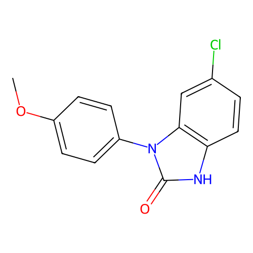 2H-Benzimidazol-2-one, 1,3-dihydro-6-chloro-1-(4-methoxyphenyl)- structure