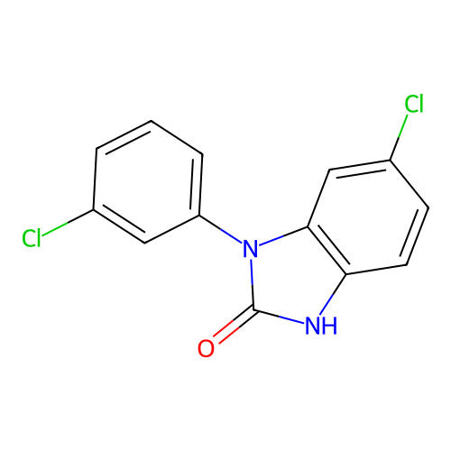2H-Benzimidazol-2-one, 1,3-dihydro-6-chloro-1-(3-chlorophenyl)- structure