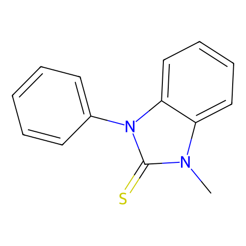 2H-Benzimidazole-2-thione, 1,3-dihydro-1-methyl-3-phenyl- structure