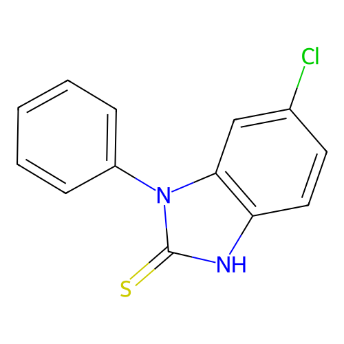 2H-Benzimidazole-2-thione, 1,3-dihydro-6-chloro-1-phenyl- structure