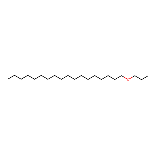 Octadecyl propyl ether structure