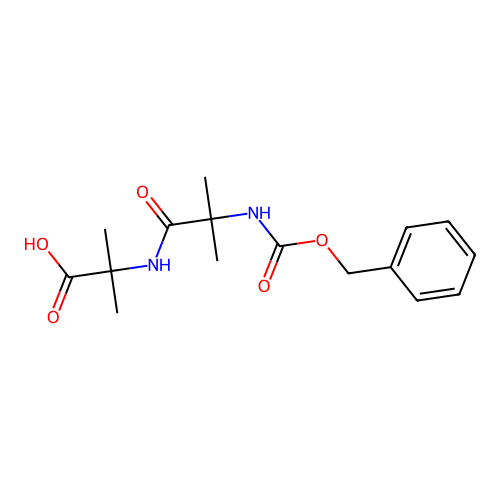 N-(2-(((Benzyloxy)carbonyl)amino)-2-methylpropanoyl)-2-methylalanine structure