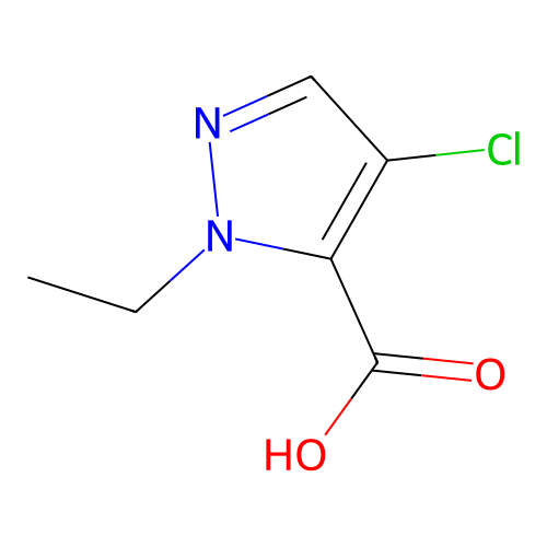 4-Chloro-1-ethyl-1H-pyrazole-5-carboxylic acid structure