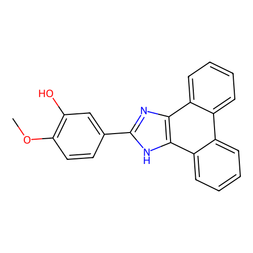 2-methoxy-5-(1H-phenanthro[9,10-d]imidazol-2-yl)phenol structure