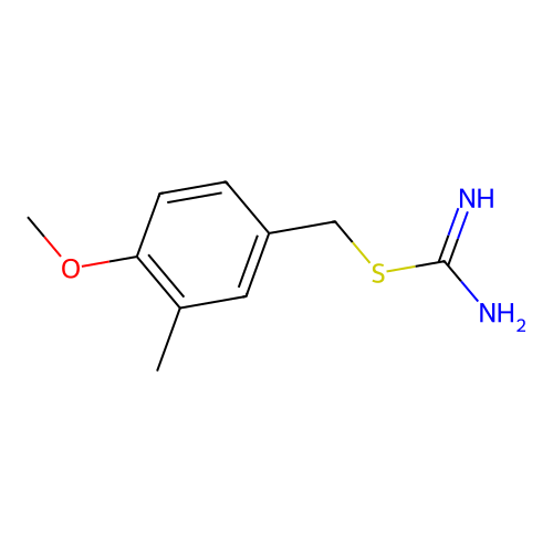 4-Methoxy-3-methylbenzyl carbamimidothioate structure