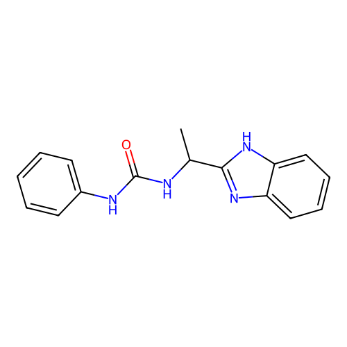 1-[1-(1H-benzimidazol-2-yl)ethyl]-3-phenylurea structure