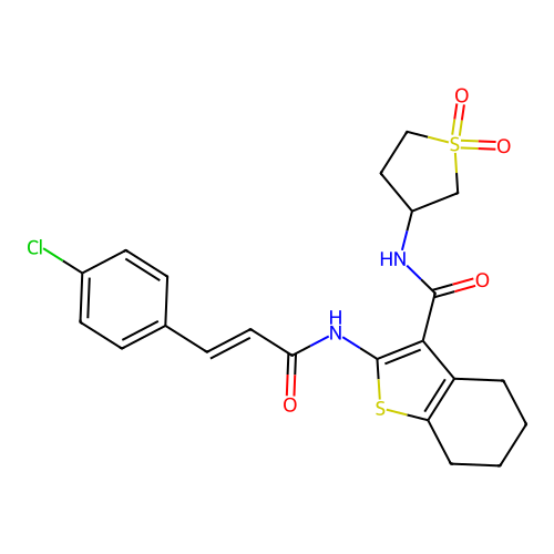 C22H23ClN2O4S2 structure