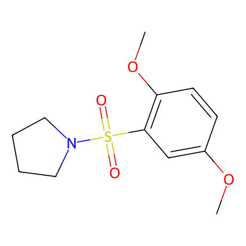 1-(2,5-Dimethoxyphenyl)sulfonylpyrrolidine structure