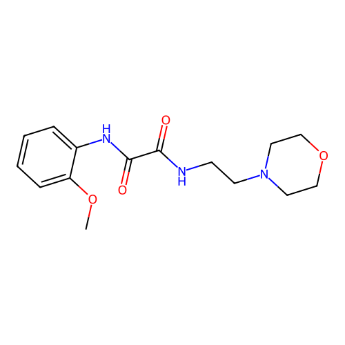 N1-(2-methoxyphenyl)-N2-(2-morpholinoethyl)oxalamide structure