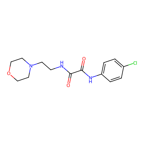 N1-(4-chlorophenyl)-N2-(2-morpholinoethyl)oxalamide structure