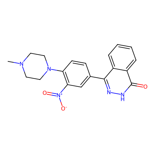 4-[4-(4-Methylpiperazin-1-yl)-3-nitrophenyl]-1,2-dihydrophthalazin-1-one structure
