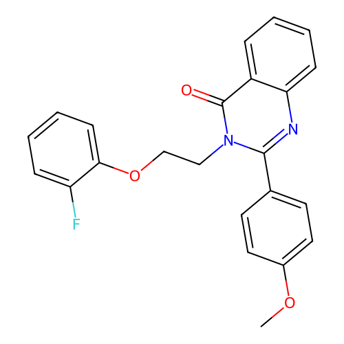 3-(2-(2-fluorophenoxy)ethyl)-2-(4-methoxyphenyl)quinazolin-4(3H)-one structure