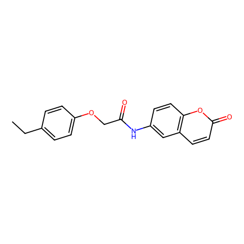 2-(4-ethylphenoxy)-N-(2-oxo-2H-chromen-6-yl)acetamide structure