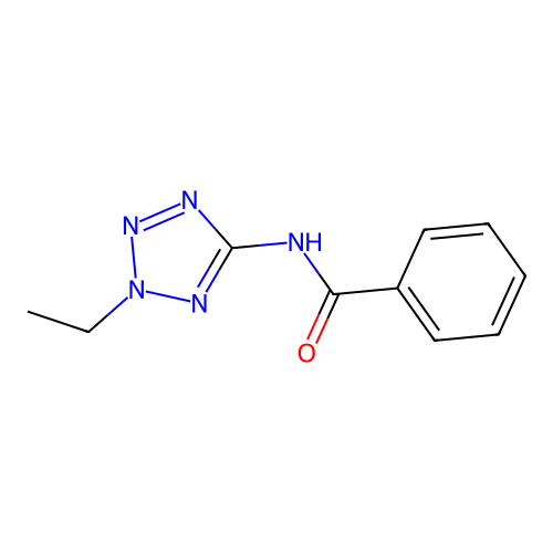 N-(2-ethyltetrazol-5-yl)benzamide structure