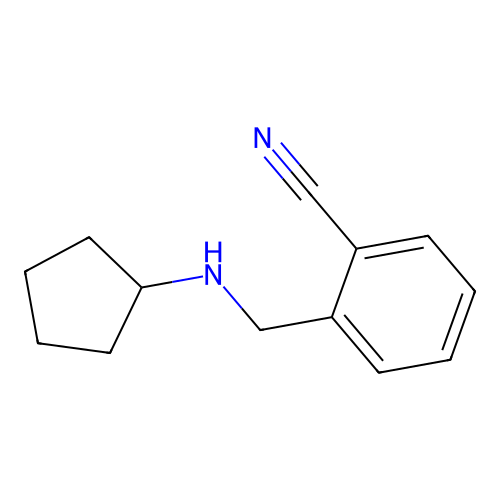 2-[(Cyclopentylamino)methyl]benzonitrile structure